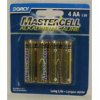 Mastercell Alkaline AA Batteries 4 Pk