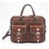 American West Leather Briefcase Cattle Drive